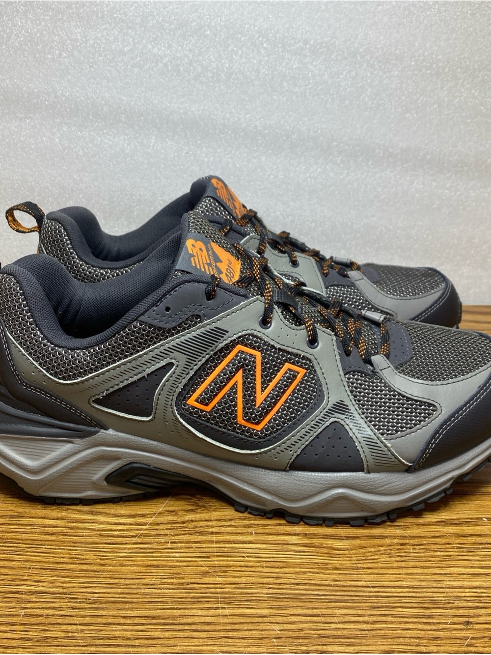 New Balance 481v3 All Terrain Gray Orange Trail Hiking Shoes Men’s Sz 12 4E Wide